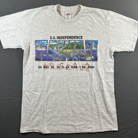 Anvil Other - Vintage Single Stitch Anvil Tee SS Independence Hawaii NWT Size L